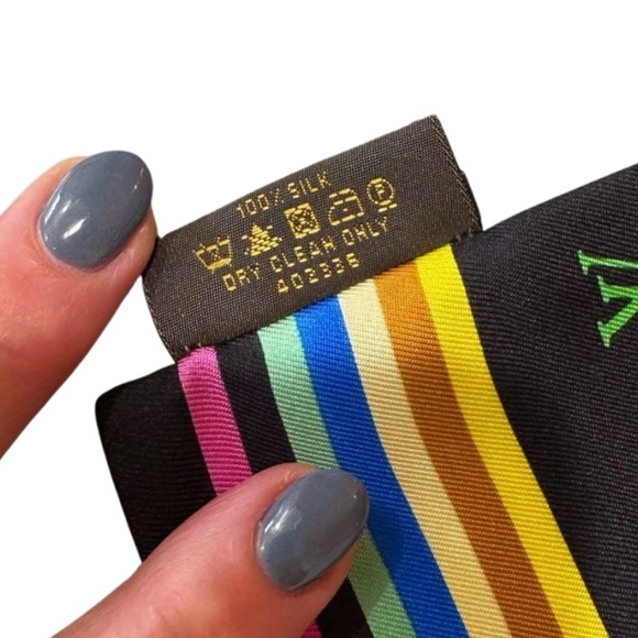 Louis Vuitton | Takashi Murakami Multicolor Silk Bandeau Twilly - Picture 4 of 10